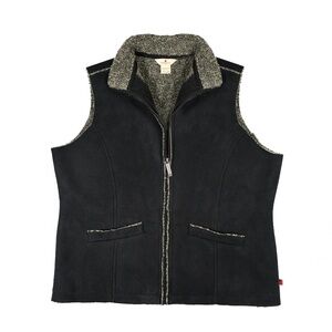 WOOLRICH Oversized Ultra Suede Sherpa-Lined Vest